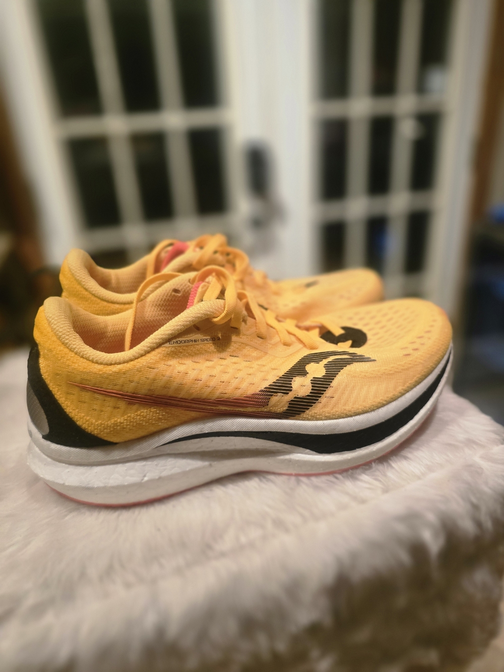 Saucony Endorphin Speed 2 Women's Yellow Athletic Running Shoes